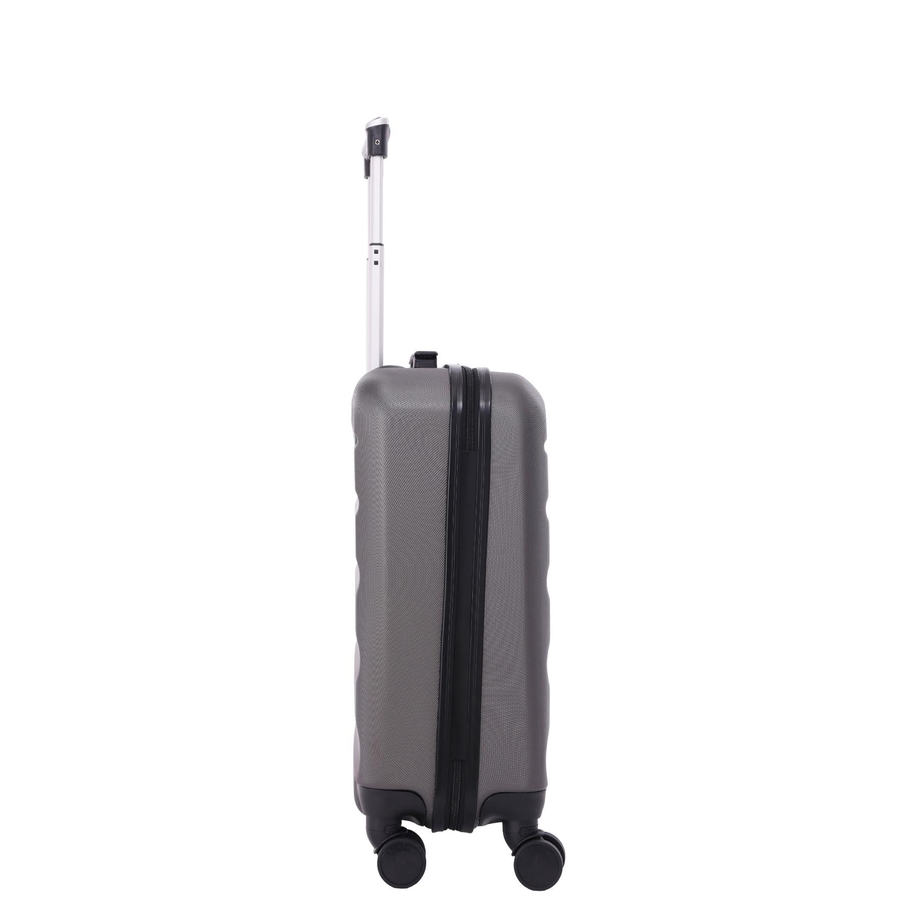 Aerolite (55x40x20cm) Ryanair Maximum Lightweight Hard Shell Cabin Hand Luggage, 4 Wheels - Packed Direct UK