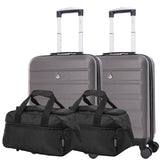 Aerolite (55x40x20cm) Ryanair Maximum Lightweight Hard Shell Cabin Hand Luggage, 4 Wheels - Packed Direct UK