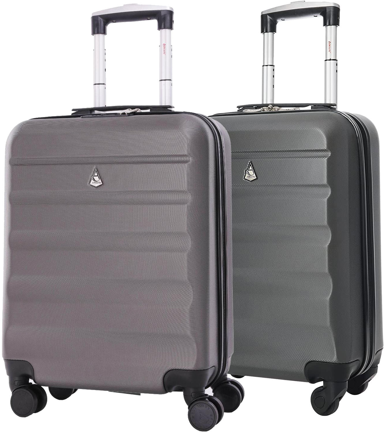 Aerolite (55x40x20cm) Ryanair Maximum Lightweight Hard Shell Cabin Hand Luggage, 4 Wheels - Packed Direct UK