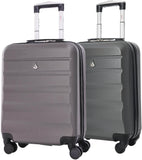 Aerolite (55x40x20cm) Ryanair Maximum Lightweight Hard Shell Cabin Hand Luggage, 4 Wheels - Packed Direct UK