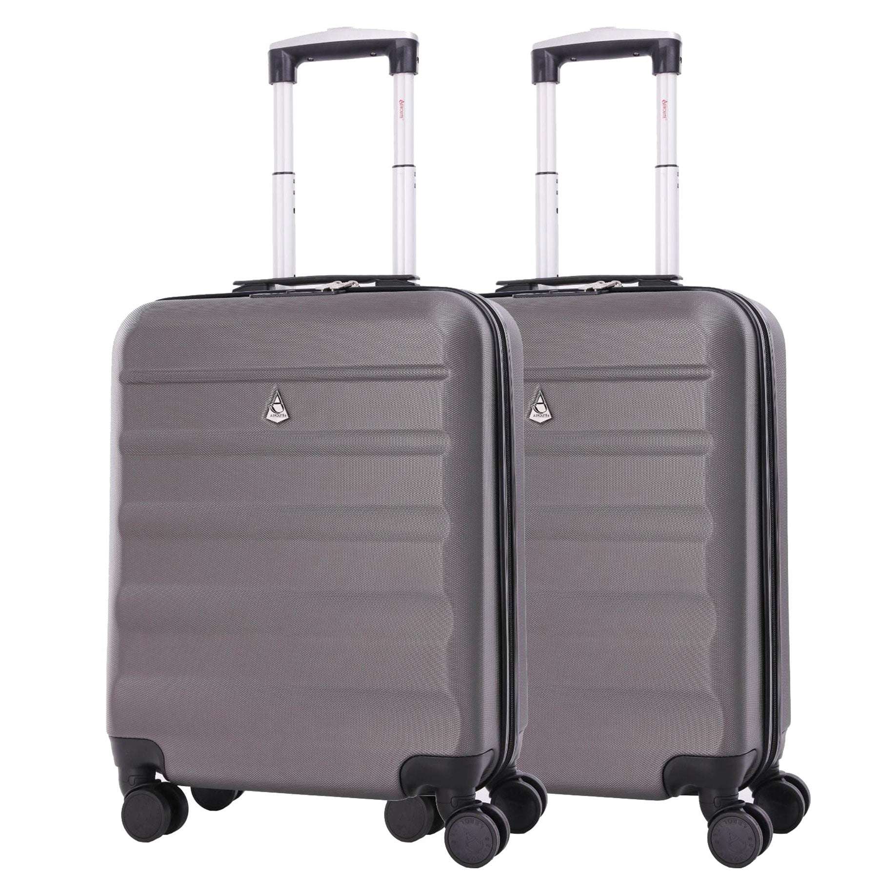 Aerolite (55x40x20cm) Ryanair Maximum Lightweight Hard Shell Cabin Hand Luggage, 4 Wheels - Packed Direct UK