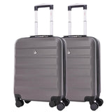 Aerolite (55x40x20cm) Ryanair Maximum Lightweight Hard Shell Cabin Hand Luggage, 4 Wheels - Packed Direct UK