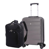 Aerolite (55x40x20cm) Ryanair Maximum Lightweight Hard Shell Cabin Hand Luggage, 4 Wheels - Packed Direct UK