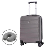Aerolite (55x40x20cm) Ryanair Maximum Lightweight Hard Shell Cabin Hand Luggage, 4 Wheels - Packed Direct UK