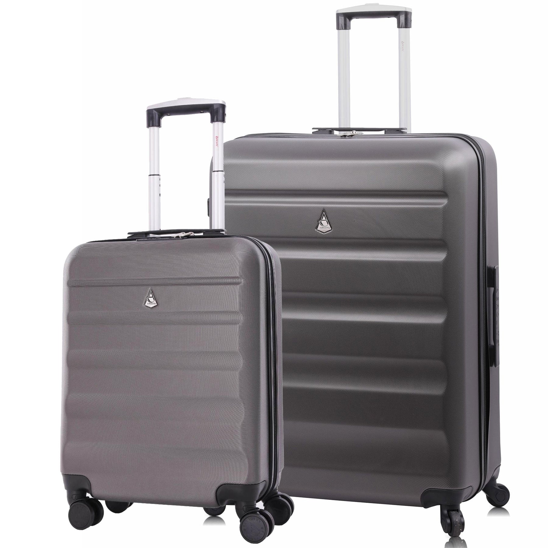 Aerolite (55x40x20cm) Ryanair Maximum Lightweight Hard Shell Cabin Hand Luggage, 4 Wheels - Packed Direct UK