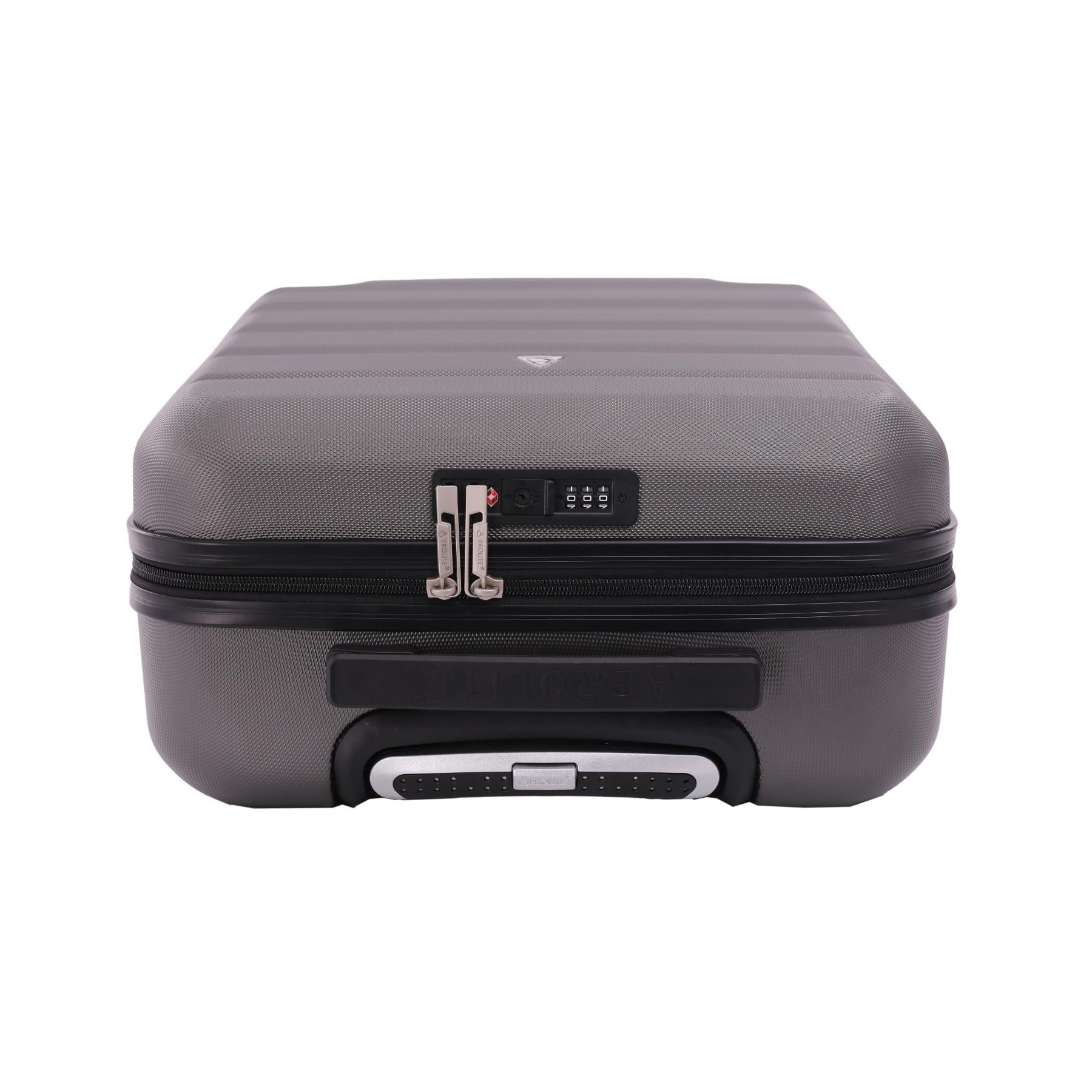 Aerolite (55x40x20cm) Ryanair Maximum Lightweight Hard Shell Cabin Hand Luggage, 4 Wheels - Packed Direct UK