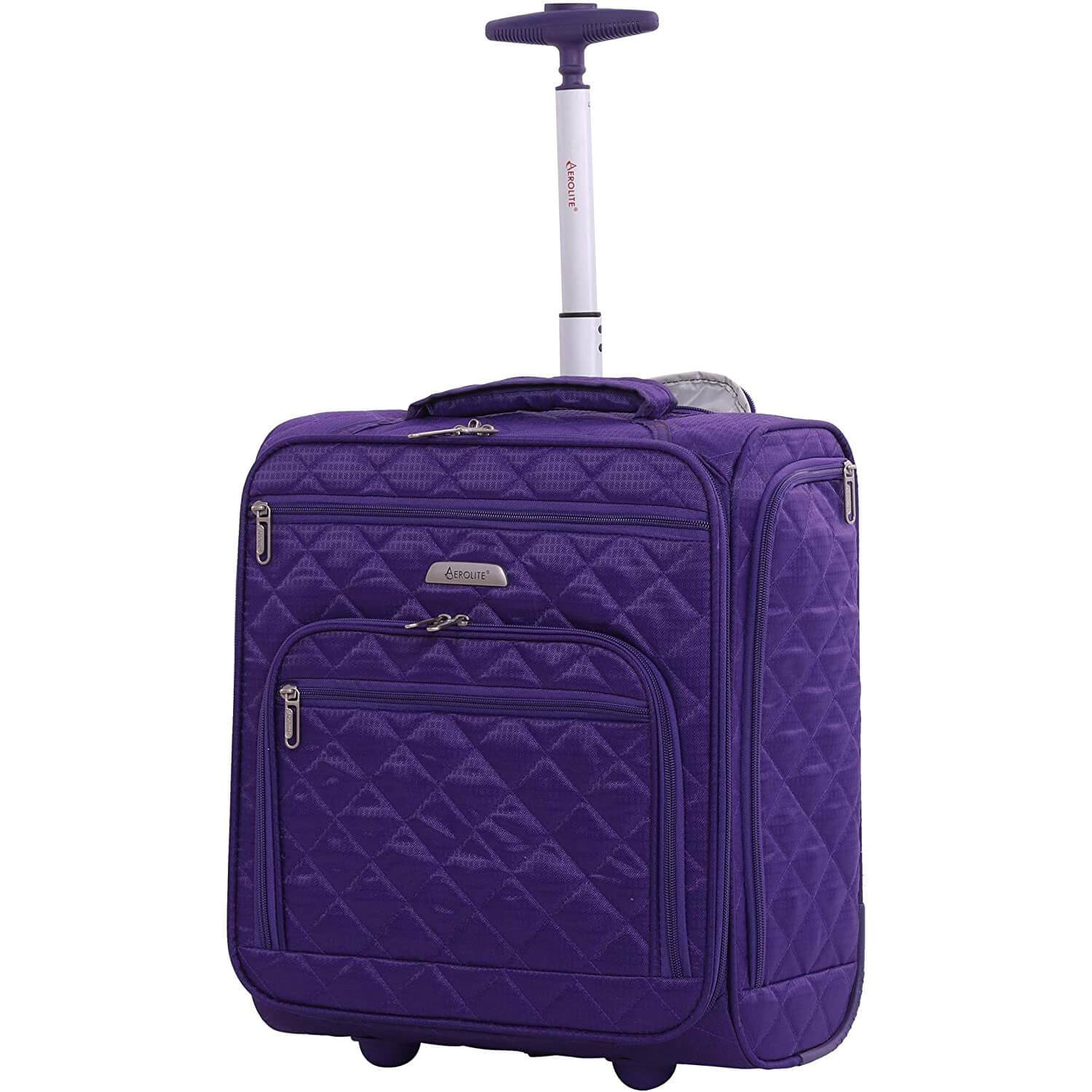 Aerolite easyJet Carry On Cabin Hand Luggage Under Seat Trolley Bag Suitcase 42x32x20cm 28L, Fits easyJet Hand Cabin Luggage 45x36x20 - Packed Direct UK