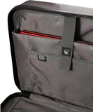 Aerolite Hard Shell Rolling Padded Laptop Case Bag on 4 Wheels - Fits up to 15.6", Overnight Trolley Business Hand Cabin Luggage Case Black - Packed Direct UK