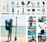 Aqua Spirit Flameback SUP Activity Inflatable Stand UP Paddle Board 2023 | 10'10”x39”x6” | Complete Kayak Conversion Kit with Fishing Rod Mounts, Paddle, Backpack, Pump and more accessories | Adult Beginners/Experts | 2 Year Warranty - Packed Direct UK