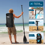 Aqua Spirit Splash Inflatable Stand Up SUP 9’x31”x6” Beginners Paddle Board For Kids/ Small Adults With Accessories, Paddle, Pump, Back Pack, Leash, Repair Kit, 2 Year Warranty - Packed Direct UK