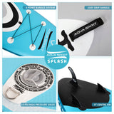 Aqua Spirit Splash Inflatable Stand Up SUP 9’x31”x6” Beginners Paddle Board For Kids/ Small Adults With Accessories, Paddle, Pump, Back Pack, Leash, Repair Kit, 2 Year Warranty - Packed Direct UK