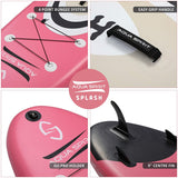 AQUA SPIRIT Splash iSUP 9’ long Inflatable Stand up Paddle Board for Beginners/Intermediate with Backpack, Leash, Paddle, Changing Mat & Waterproof Phone Case - Packed Direct UK