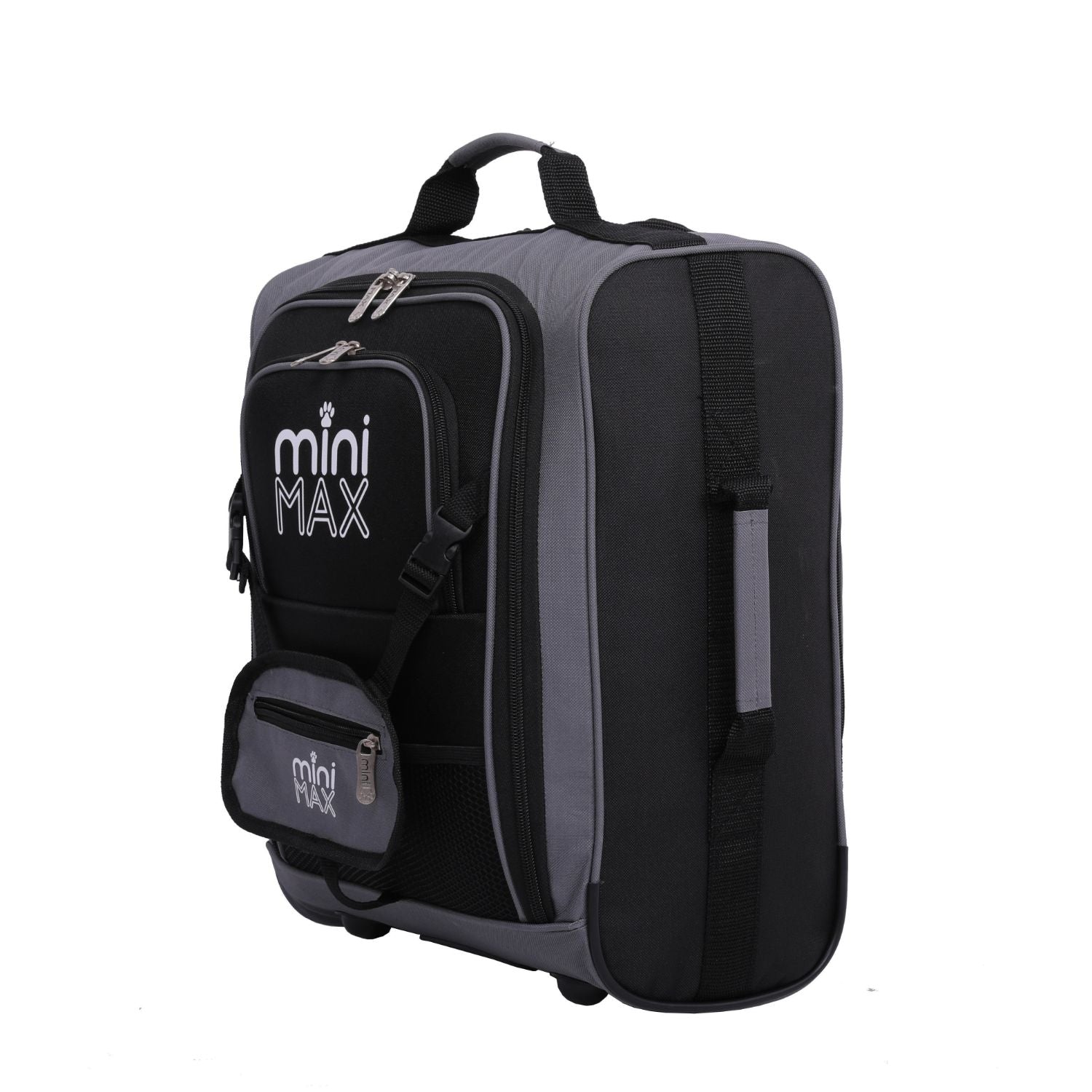 Aerolite MiniMAX (45x36x20cm) Easyjet Maximum Cabin Luggage Under Seat Carry On Suitcase with Backpack and Pouch, 2 Year Warranty