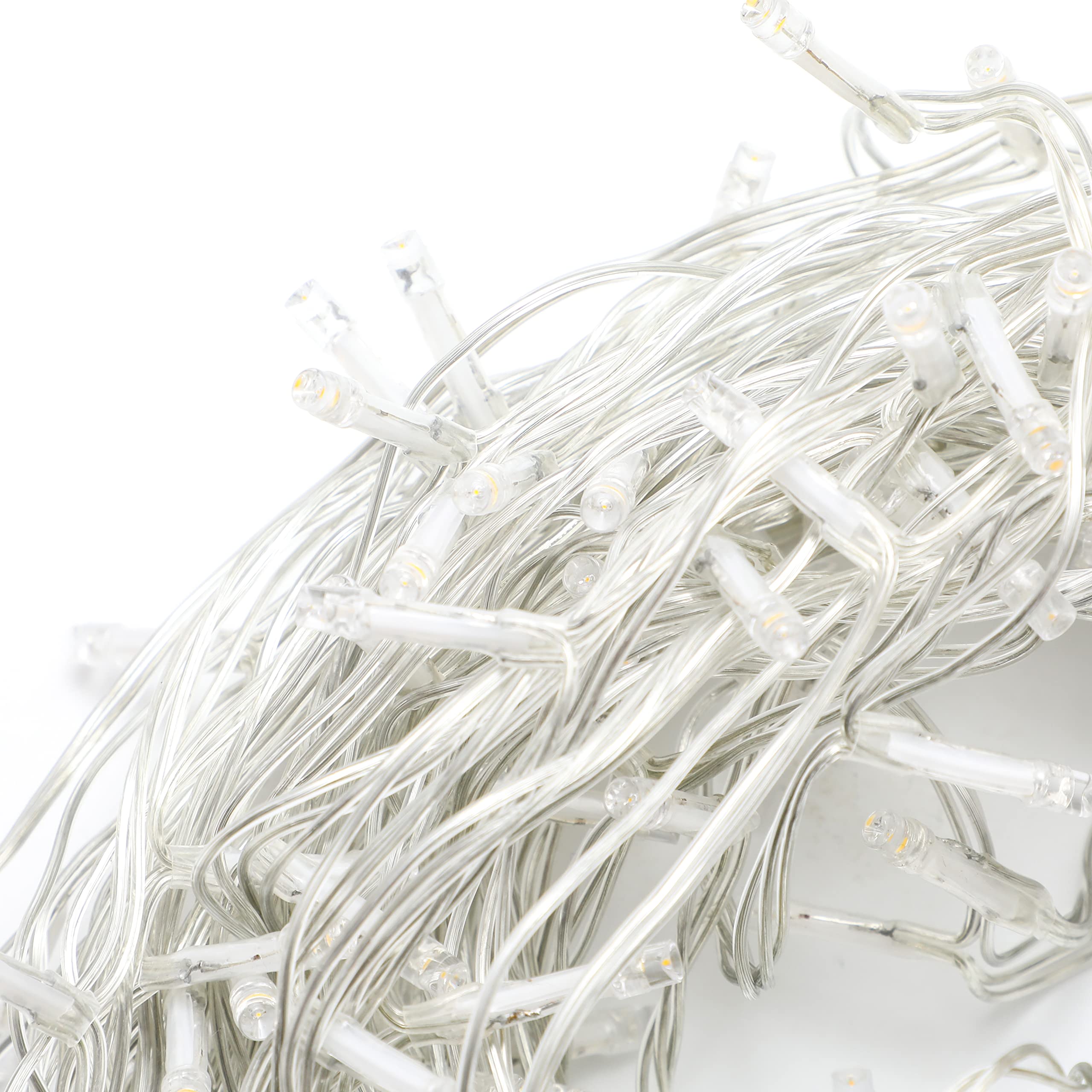 Olsen & Smith 30m 98 Ft 300 LEDs IP44 Decorative Warm White Outdoor & Indoor Christmas Xmas String Fairy Lights for Living Room Hallway Garden 8 Modes - Packed Direct UK