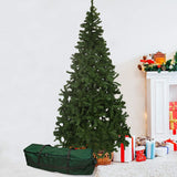 Olsen & Smith 6ft / 7ft / 7.5ft Pre-Lit Victorian Pine Multi-Function Artificial Christmas Tree with Warm White LED Lights (Plain + Storage Bag, 7.5ft / 2.3m) - Packed Direct UK