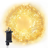 Olsen & Smith Christmas String Fairy Lights, Decorative Warm Xmas White Lights Outdoor & Indoor for Living Room Hallway Garden, 30m/98Ft 300 LEDs IP44 8 Modes - Packed Direct UK