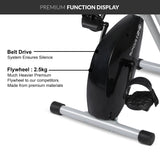 SPORT24 Stationary Upright Exercise Bike Bicycle with Back Rest for Indoor Home Use, LCD Monitor Screen , Cardio Trainer, Fitness, Multi-Resistance Levels, 2021 Edition - Packed Direct UK