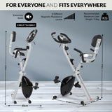 SPORT24 Stationary Upright Exercise Bike Bicycle with Back Rest for Indoor Home Use, LCD Monitor Screen , Cardio Trainer, Fitness, Multi-Resistance Levels, 2021 Edition - Packed Direct UK