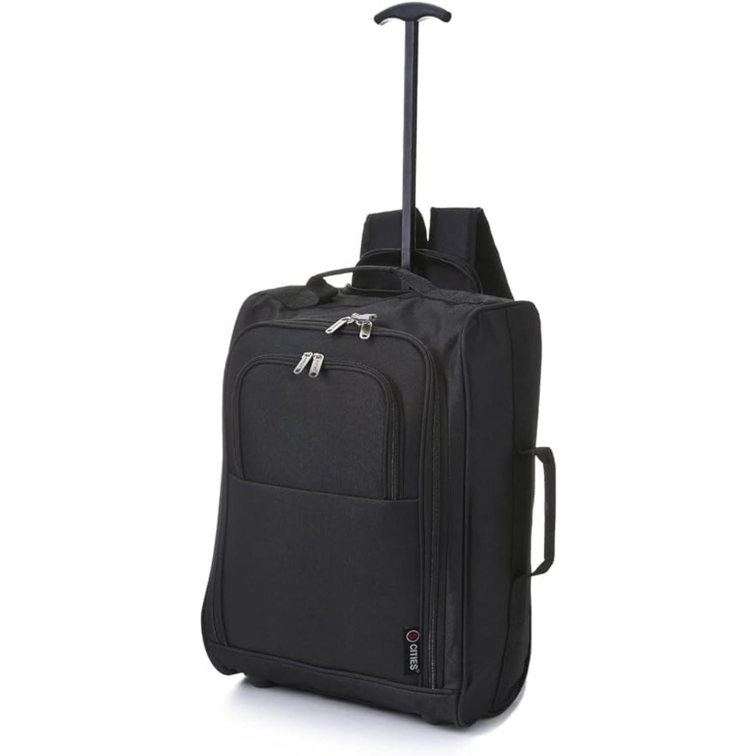Suitcase With Handle Cities (55x35x20cm) Lightweight Cabin Luggage