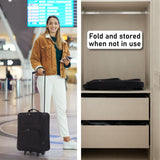5 Cities Easyjet Ryanair 55x40x20cm Folding Cabin Bag Hand Luggage Carry On Suitcase Black - Packed Direct UK