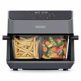 Olsen & Smith 2200W Dual Zone Air Fryer 8L Glass – Smart WiFi Air Fryer with Tuya App, Visible Cooking Window, Removable Divider, Touch Controls & Presets for Meat, Fish, Fries & Baking