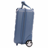 Aerolite 40x20x25cm Ryanair Approved Cabin Bag – Lightweight 2-Wheel Hard Shell Underseat Luggage with TSA Lock – Eco-Friendly Interior – Blue