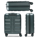 Aerolite Expandable 55x40x20cm to 55x40x23cm Ryanair Priority, Wizz Air Priority, Lufthansa Max Size Lightweight Hard Shell Carry On Hand Cabin Luggage Suitcase with 4 Wheels (FOREST GREEN)
