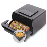 Olsen & Smith 2400W Pizza Air Fryer Oven with 12 Inch Pizza Stone – Stone-Baked Crispy Base, 9 Cooking Modes, 360° Air Circulation – Air Fry, Bake, Grill – Black