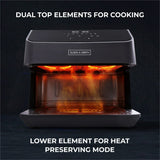 Olsen & Smith 2200W Dual Zone Air Fryer 8L Glass – Smart WiFi Air Fryer with Tuya App, Visible Cooking Window, Removable Divider, Touch Controls & Presets for Meat, Fish, Fries & Baking