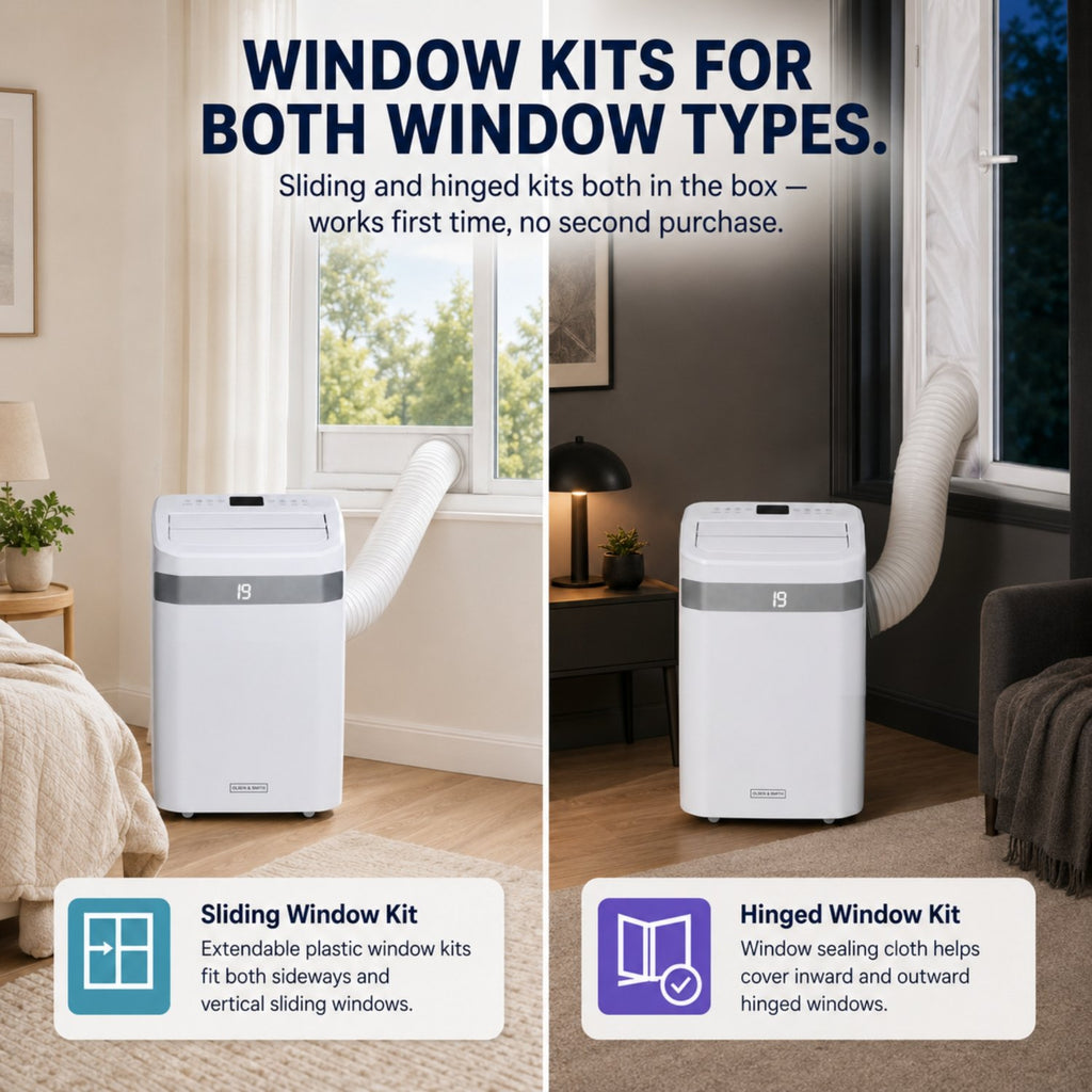 Olsen & Smith 12000 BTU Portable Air Conditioner 4-in-1 – Packed Direct UK