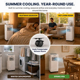 Olsen & Smith 7000 BTU 3-in-1 Portable Air Conditioning Unit, Air Conditioner AC Air Con Cooler with Cooling, Fan & Dehumidifier Functions, 24H Timer with Window Kit & Remote Control, White [Energy Class A]