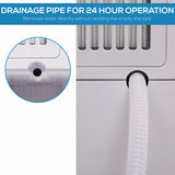 Olsen & Smith 20L/Day Dehumidifier & HEPA Air Purifier – Quiet Portable Dehumidifier for Home, Laundry Drying, Damp Control, Bedroom, Kitchen & Bathroom (5.5L Tank + Drain Hose)