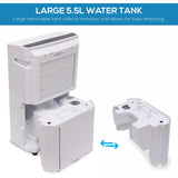 Olsen & Smith 20L/Day Dehumidifier & HEPA Air Purifier – Quiet Portable Dehumidifier for Home, Laundry Drying, Damp Control, Bedroom, Kitchen & Bathroom (5.5L Tank + Drain Hose)