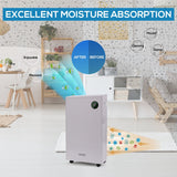 Olsen & Smith 20L/Day Dehumidifier & HEPA Air Purifier – Quiet Portable Dehumidifier for Home, Laundry Drying, Damp Control, Bedroom, Kitchen & Bathroom (5.5L Tank + Drain Hose)