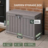 Olsen & Smith 170L Outdoor Parcel Box & Garden Storage – 100% Recycled Polypropylene, Weather Resistant Lockable Storage Chest with 3-Digit Combination Padlock for Parcels, Cushions, Toys & Tools