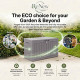 Olsen & Smith 170L Outdoor Parcel Box & Garden Storage – 100% Recycled Polypropylene, Weather Resistant Lockable Storage Chest with 3-Digit Combination Padlock for Parcels, Cushions, Toys & Tools