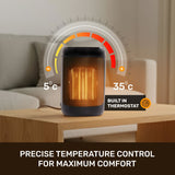 Olsen & Smith 1800W Smart Ceramic Space Heater – Portable Electric Tabletop Heater with WiFi App Control, Thermostat, ECO Mode, Timer & Safety Features (Indoor Use)