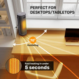 Olsen & Smith 1800W Smart Ceramic Space Heater – Oscillating Portable Electric Heater with Remote Control, WiFi App, Thermostat, ECO Mode, Timer & Safety Features for Indoor Room Heating