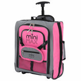 Aerolite MiniMAX Ryanair & Wizz Air 40x30x20 Maximum Size Cabin Hand Luggage Under Seat Trolley Backpack Carry On Bag 2 Wheel