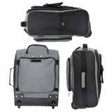 Aerolite MiniMAX 20L Wizz Air 40x30x20 Maximum Size Cabin Hand Luggage Under Seat Trolley Backpack Carry On Cabin Hand Luggage Bag 2 Wheel (Black) - Aerolite UK