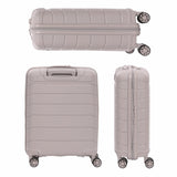 Aerolite Premium PP 3-Piece Luggage Set, Lightweight Polypropylene Hard Shell Suitcases with 4 Dual Spinner Wheels & TSA Lock, Expandable Cabin (21”), Medium (24”), Large (28”), Expandable Carry-On Case Included – Cream