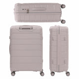 Aerolite Premium PP 3-Piece Luggage Set, Lightweight Polypropylene Hard Shell Suitcases with 4 Dual Spinner Wheels & TSA Lock, Expandable Cabin (21”), Medium (24”), Large (28”), Expandable Carry-On Case Included – Cream