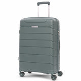 Aerolite Premium PP 3-Piece Luggage Set, Lightweight Polypropylene Hard Shell Suitcases with 4 Dual Spinner Wheels & TSA Lock, Expandable Cabin (21”), Medium (24”), Large (28”), Expandable Carry-On Case Included – Dark Green