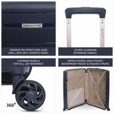 Aerolite XL 32in (144L) Lightweight Polypropylene Hard Shell Suitcase, Extra Large Check-In Luggage with 4 Spinner Wheels, TSA Lock, Waterproof Pocket - Navy