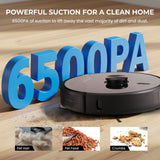 Olsen & Smith Smart Robot Vacuum Cleaner with Mop – 6500Pa Suction, Laser Navigation, Auto Empty, Self-Charging Station, APP & Voice Control – Pet Hair & Hard Floor, Carpet Cleaning