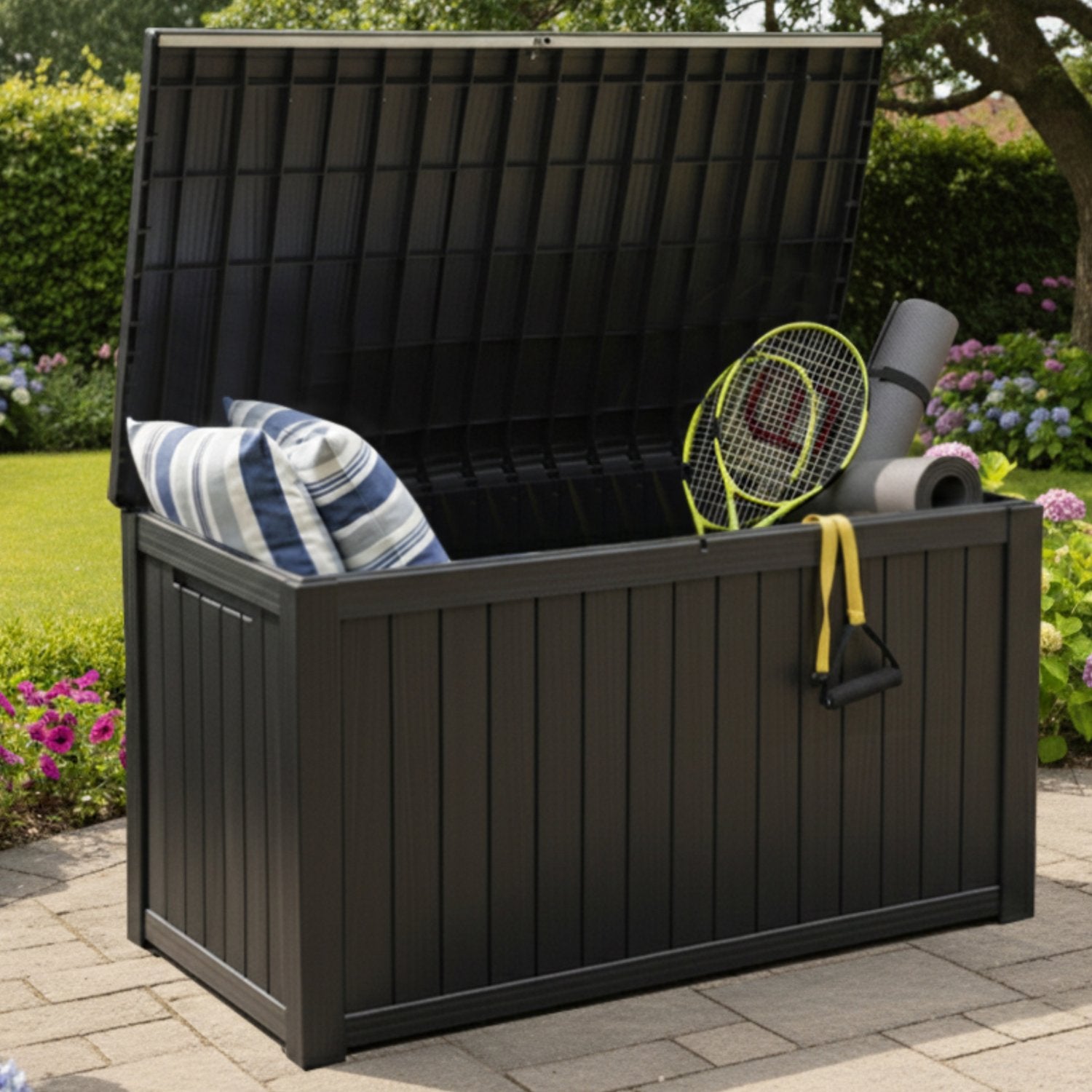& Premium Outdoor Garden Storage Box – Weather Res