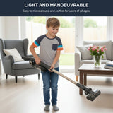 Olsen & Smith 18000Pa Cordless Self-Emptying Stick Vacuum Cleaner – Lightweight 250W Upright Handheld with Base Station, Dust Finder Light & Accessories - Grey