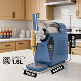 Olsen & Smith Slushie Machine & Frozen Drink Maker – 3-in-1 Slushy, Soft Serve Ice Cream & Drinks Chiller Machine for Cocktails, Milkshakes, Frappes & Iced Coffee (Blue)