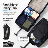 5 Cities (55x35x20cm) Lightweight Cabin Hand Luggage With a Retractable Telescopic Handle, Approved For Ryanair/easyJet/British Airways & more