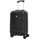 Aerolite 55cm Lightweight Hard Shell 8 Wheels Cabin Suitcase 21" (55x35x20cm), Approved for Ryanair (Priority), easyJet Plus, British Airways, Virgin Atlantic, Jet2 and More - Packed Direct UK